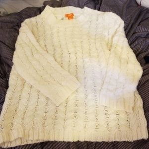 White knit vintage sweater